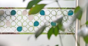 motif lotus scandinaves style jardin d'hiver 2 avec une plante