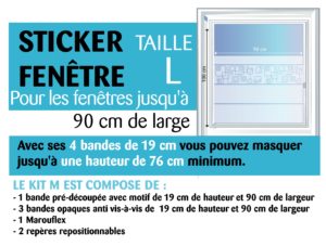 Contenu d'un sticker taille L